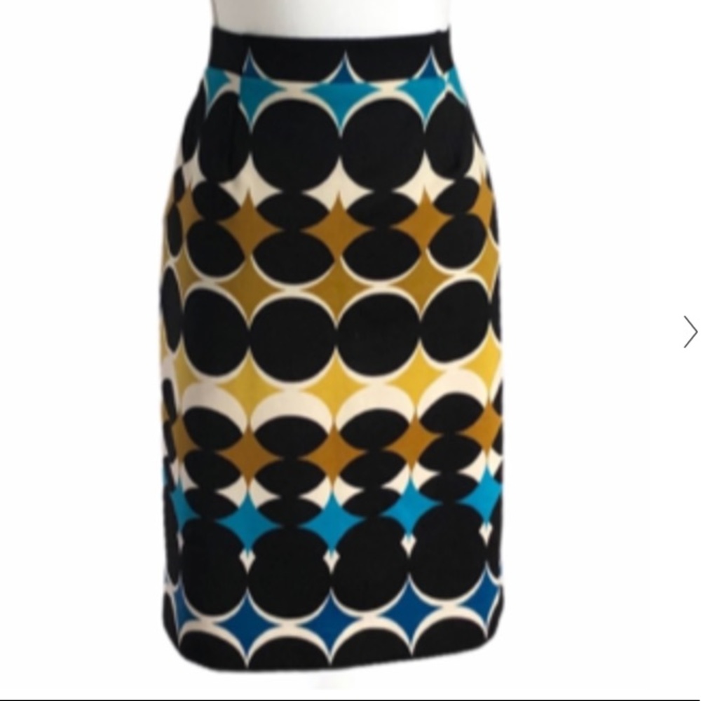 Nine West Geo Pattern Pencil Skirt Size 4